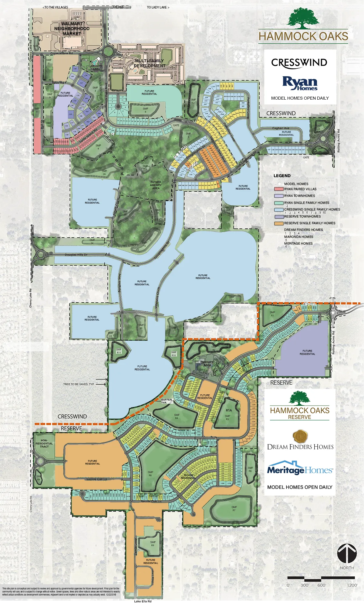 Community Site Plan for Hammock Oaks FL